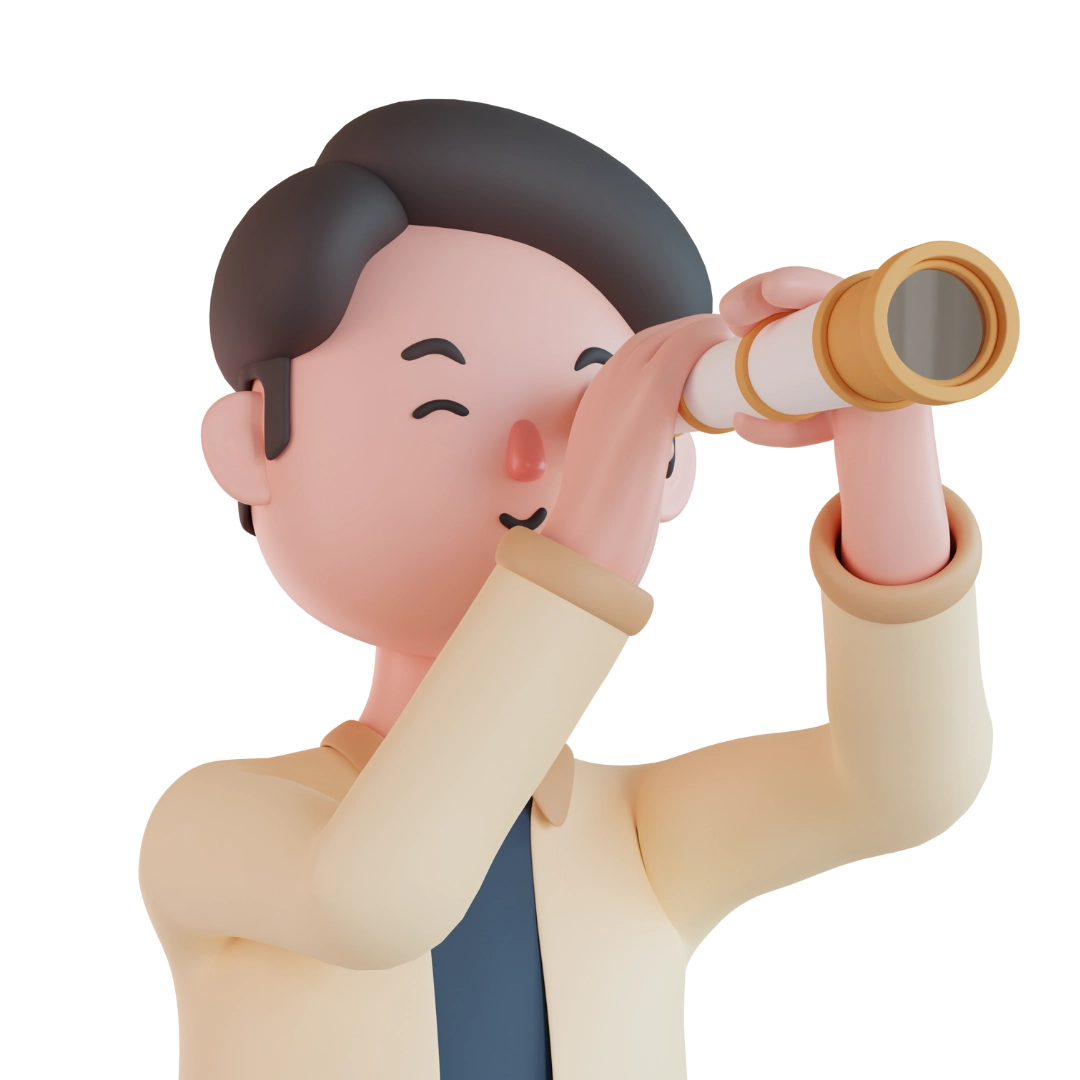 person looking through a telescope