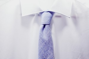 White shirt and tie