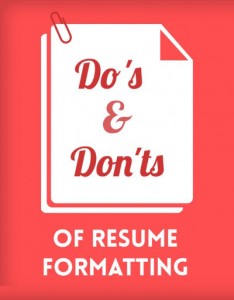 Resume Formatting