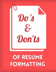 Resume Formatting