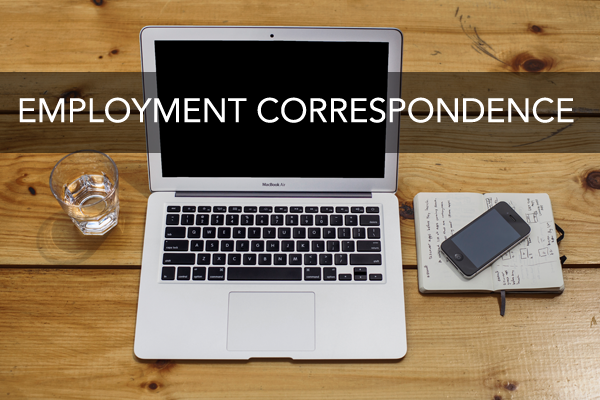 Employment Correspondence