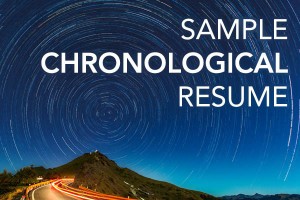 Chronological Resumes